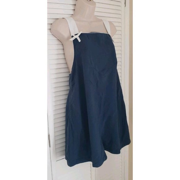 NEW FREE PEOPLE RETROSPECT BOW ROMPER DARK BLUE SMALL - Picture 5 of 10